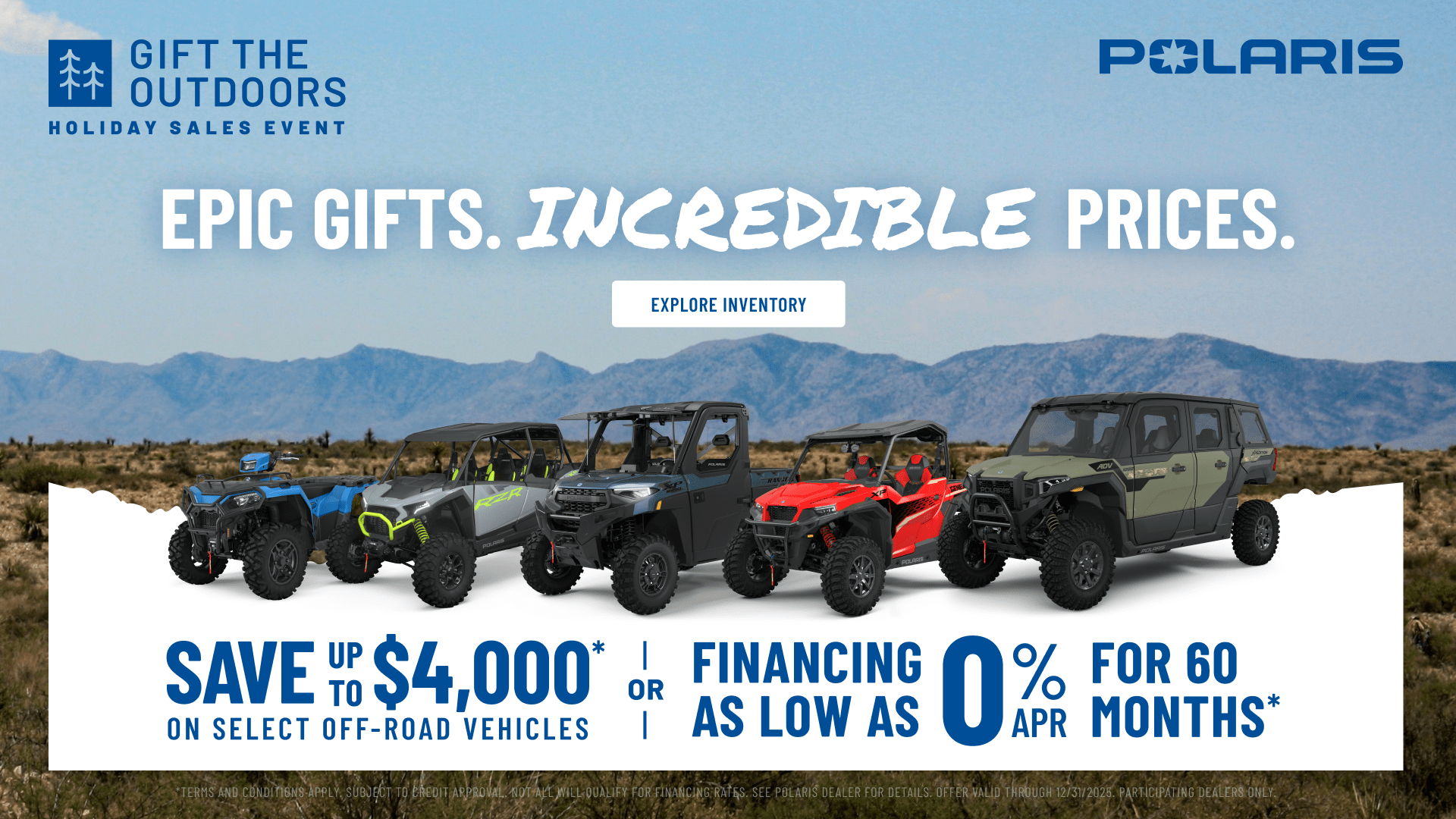 Save up to $4,000* OR get 0% APR for 60 months**